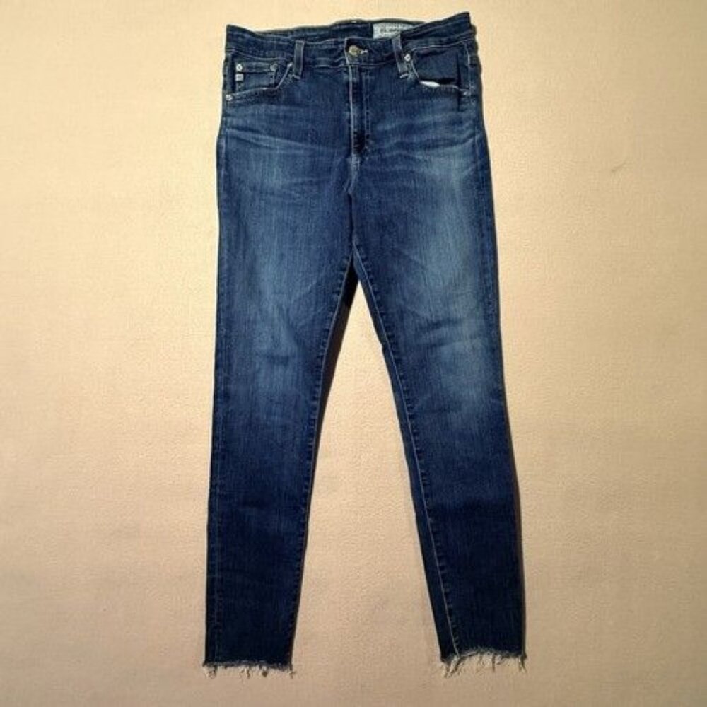 Womens AG Adriano Goldschmied The Farrah High-Rise Skinny Jeans Size 32x27